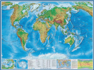 Физические карты мира