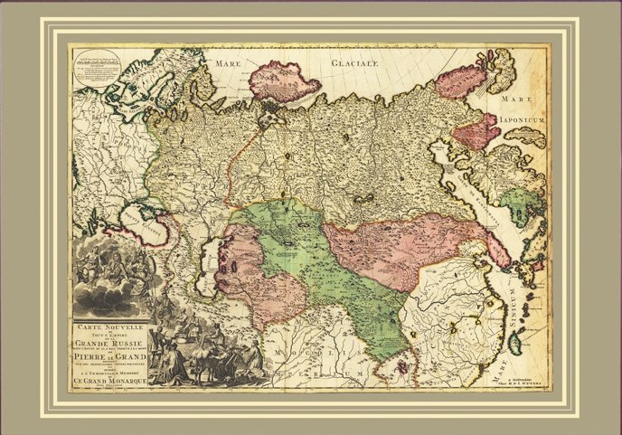 Новая карта всей империи Великой России 