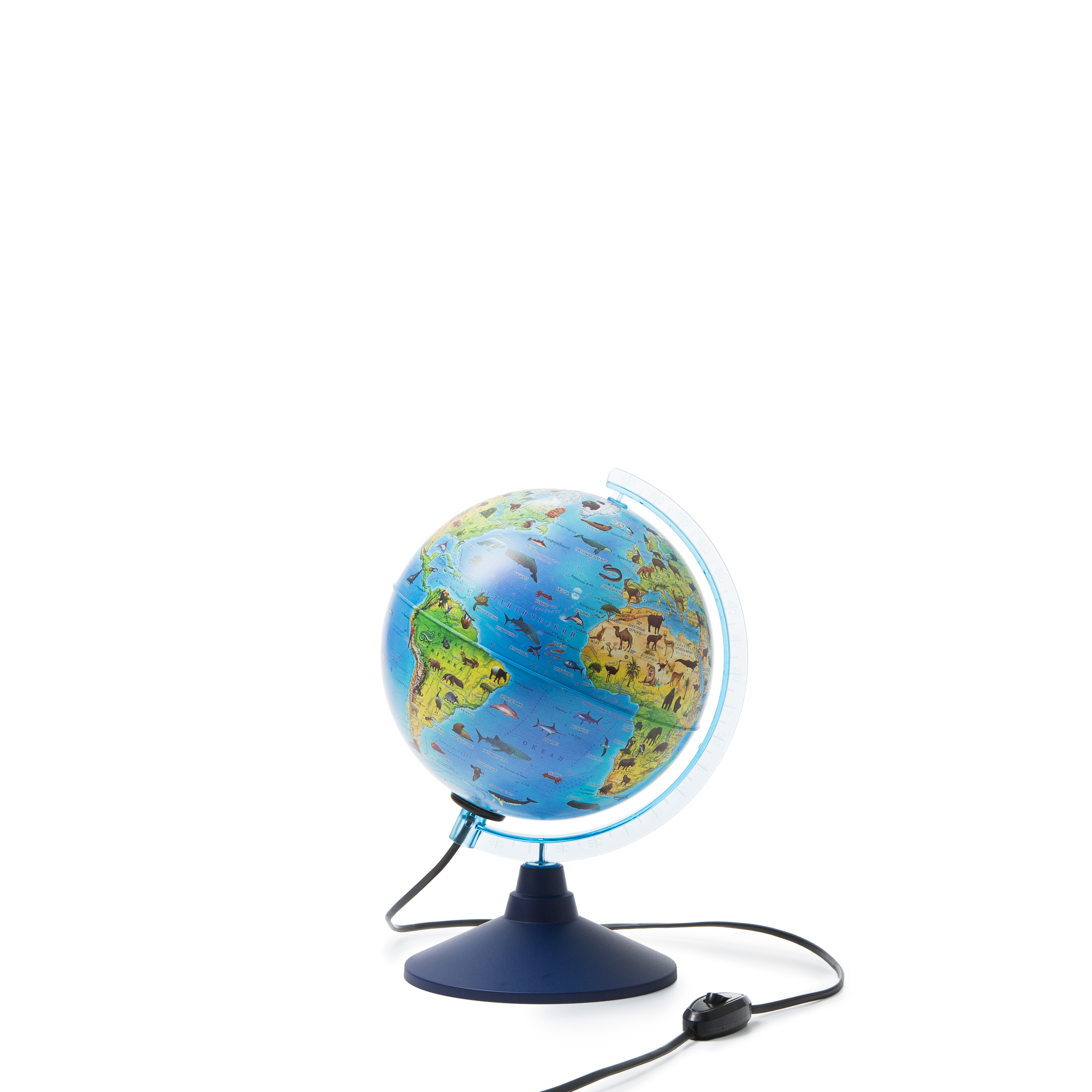 виртуальной　подсветкой　глобус　Зоогеографический　Глобусы　Интерактивный　мм　D-210　с　в　(Детский)　Очки　(VR)　реальности　комплекте.