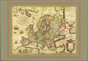 Новая Европа Йодокуса Хондиуса 1606г.