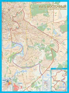 Юго-Восточный административный округ Москвы(на рейках)