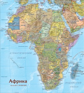 картографический пазл-Африка