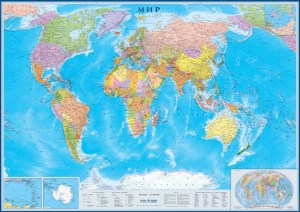 Политическая карта мира 1:17 202х143