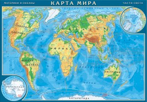 Картографический пазл Мир